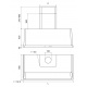 Hota decorativa Ilve Majestic AM120 ,120 cm, 1 motor, 4 viteze, 890 m3/h, clasa A, negru mat
