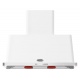 Hota decorativa Ilve Majestic AM100 ,100 cm, 1 motor, 4 viteze, 890 m3/h, clasa A, alb