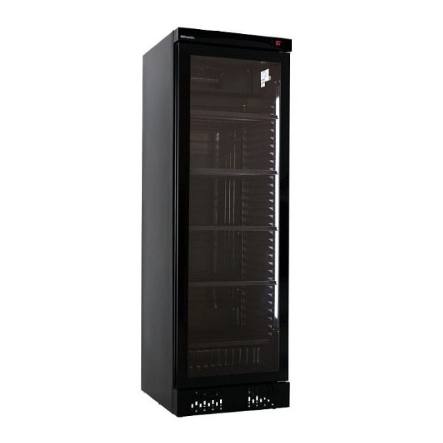 Vitrina frigorifica Klimaitalia I COOL 40 BLACK, capacitate 342 l, temperatura 0/+10°C, negru