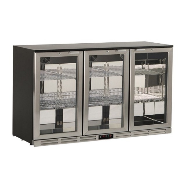 Vitrina frigorifica Klimaitalia S 285 XH, capacitate 290 l, temperatura 0/+10°C, argintiu