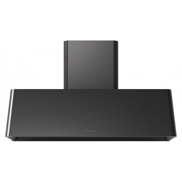 Hota decorativa Ilve Nostalgie AG120 ,120 cm, 1 motor, 4 viteze, 890 m3/h, clasa A, negru mat