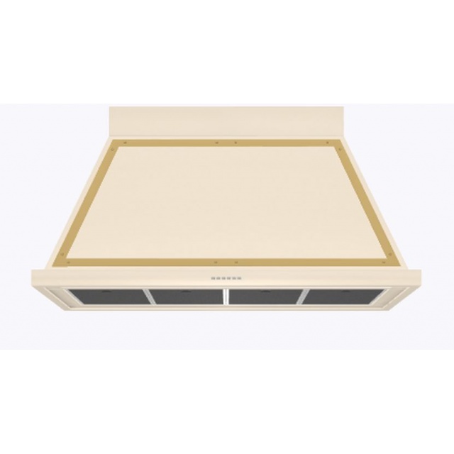 Hota decorativa Ilve Nostalgie ABN120,120 cm, 1 motor, 4 viteze, 750 m3/h, clasa A, alb antic