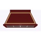 Hota decorativa Ilve Nostalgie ABN120,120 cm, 1 motor, 4 viteze, 750 m3/h, clasa A, rosu burgundy