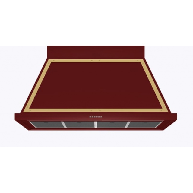 Hota decorativa Ilve Nostalgie ABN120,120 cm, 1 motor, 4 viteze, 750 m3/h, clasa A, rosu burgundy