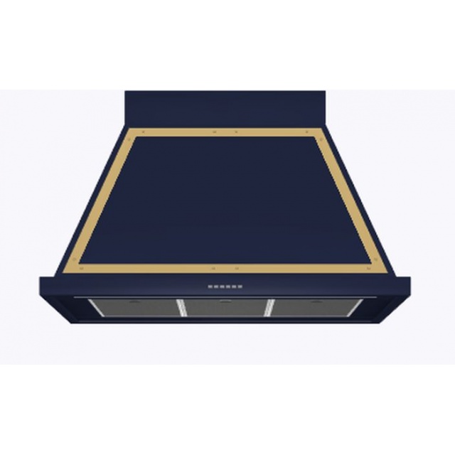 Hota decorativa Ilve Nostalgie ABN100,100 cm, 1 motor, 4 viteze, 750 m3/h, clasa A, albastru