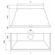 Hota decorativa Ilve Nostalgie ABN90, 90 cm, 1 motor, 4 viteze, 750 m3/h, clasa A, alb