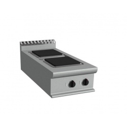 Aragaz profesional electric Casta Easy 900 E9/CQE2BB cu 2 arzatoare