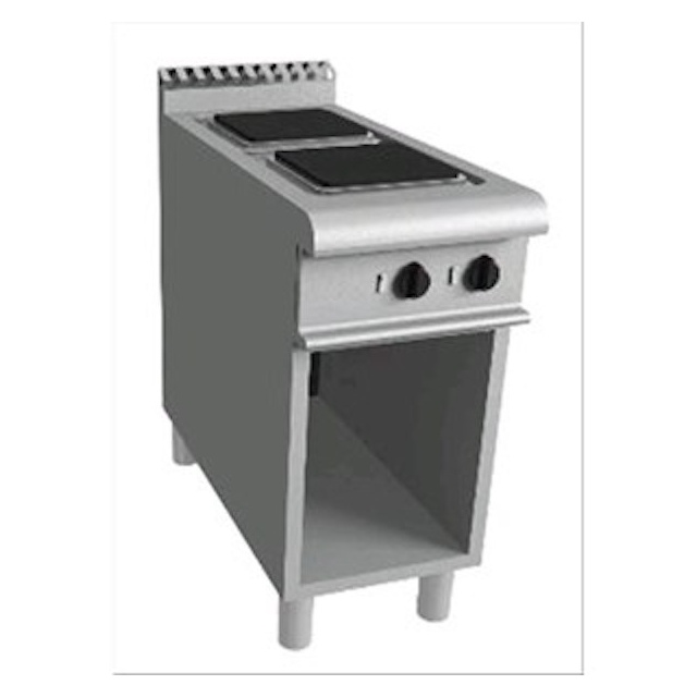 Aragaz profesional electric Casta Easy 900 E9/CQE2BA cu 2 arzatoare