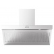 Hota decorativa Ilve Professional Plus AGQ100, 100 cm, 1 motor, 4 viteze, 890 m3/h, clasa A, inox