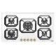 Aragaz Tecnogas P1X66M4VC, 60 cm, gaz, 4 arzatoare, grill, otel inoxidabil