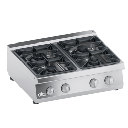 Aragaz profesional pe gaz, Ata Italia C2GCU05VV cu 2 arzatoare cu suport deschis