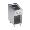 Aragaz profesional electric, Ata Italia K7ECU05VVQ cu 2 arzatoare patrate si suport deschis