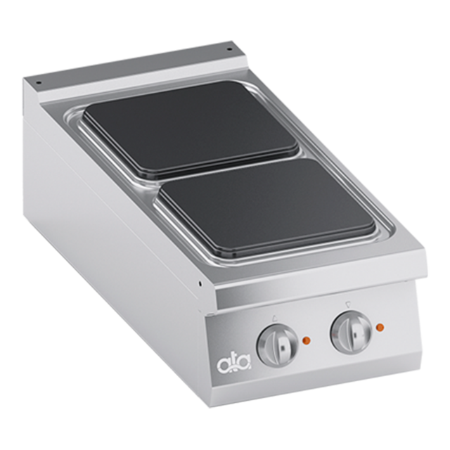 Aragaz profesional electric, Ata Italia K4ECUP05TT cu 2 arzatoare