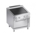 Aragaz profesional electric, Ata Italia K4ERUP10FV cu 4 arzatoare si cuptor electric