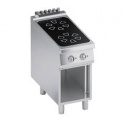 Aragaz profesional electric, Ata Italia K4ECIP05VV cu 2 arzatoare cu suport deschis