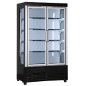 Vitrina frigorifica Klimaitalia FG 1200 TNH BLACK, capacitate 600 l, temperatura 2 / 10°C, negru