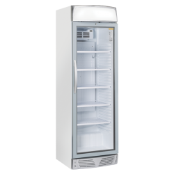 Vitrina frigorifica Cool Head TKG 388 C, Capacitate 350 L, 1 zona de temperatura +1° ~ +12°C, Alb