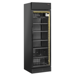 Vitrina frigorifica Cool Wise TKG 408CB, Capacitate 372 L, 1 zona de temperatura +1° ~ +10°C, Negru