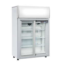 Vitrina frigorifica Cool Wise DC 85S, Capacitate 85 L, 1 zona de temperatura +1° ~ +10°C, Alb