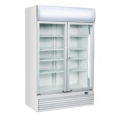 Vitrina frigorifica Cool Wise DC 1000H, Capacitate 1000 L, 1 zona de temperatura +1° ~ +10°C, alb