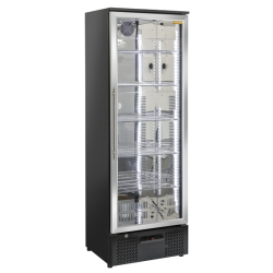 Vitrina frigorifica Cool Wise DC 368, capacitate 300 L, 1 zona de temperatura +1° ~ +10°C, negru