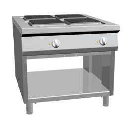 Aragaz profesional electric ,Ata Italia K1ECU10VV cu 4 arzatoare si spatiu deschis