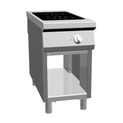 Aragaz profesional electric, Ata Italia K1EVC05VV cu 2 arzatoare piroceramica si suport deschis