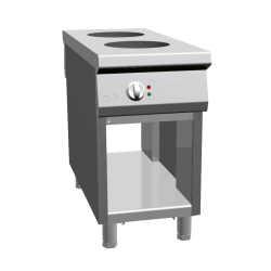 Aragaz profesional electric, Ata Italia K1EWK05VV cu 2 arzatoare cu inductie cu spatiu deschis