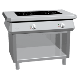 Aragaz profesional electric, Ata Italia K1ECI07VV cu 2 arzatoare cu inductie cu spatiu deschis