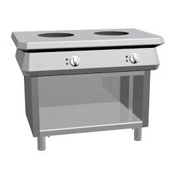 Aragaz profesional electric, Ata Italia K1EWK07VV cu 2 arzatoare cu inductie cu spatiu deschis