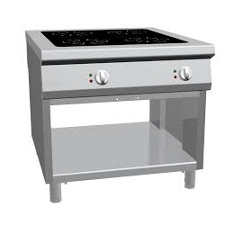 Aragaz profesional electric, Ata Italia K1ECI10VV cu 4 arzatoare cu inductie cu spatiu deschis