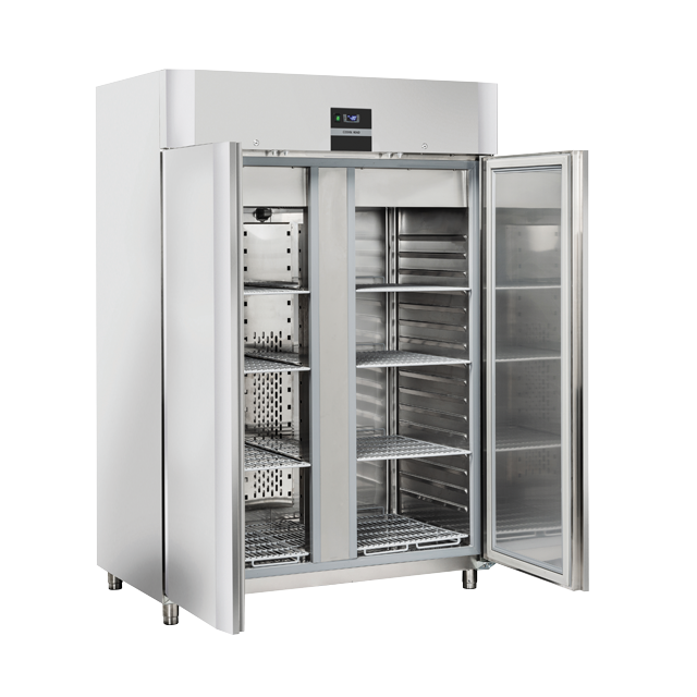 Vitrina frigorifica Cool Wise DC 368, capacitate 300 L, 1 zona de temperatura +1° ~ +10°C, negru