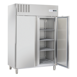 Vitrina frigorifica Cool Wise DC 368, capacitate 300 L, 1 zona de temperatura +1° ~ +10°C, negru