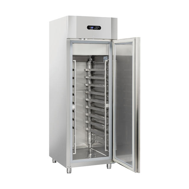 Vitrina frigorifica Cool Wise DC 368, capacitate 300 L, 1 zona de temperatura +1° ~ +10°C, negru