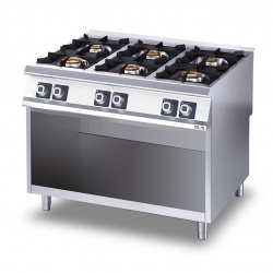 Masina de gatit pe gaz Otis D96/10 CG cu 6 arzatoare