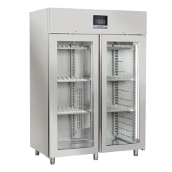 Vitrina frigorifica profesionala Cool Head QS 1500, pentru branzeturi si salamuri, 2 usi, 800 L, temperatura 0°C/ +25°C, inox