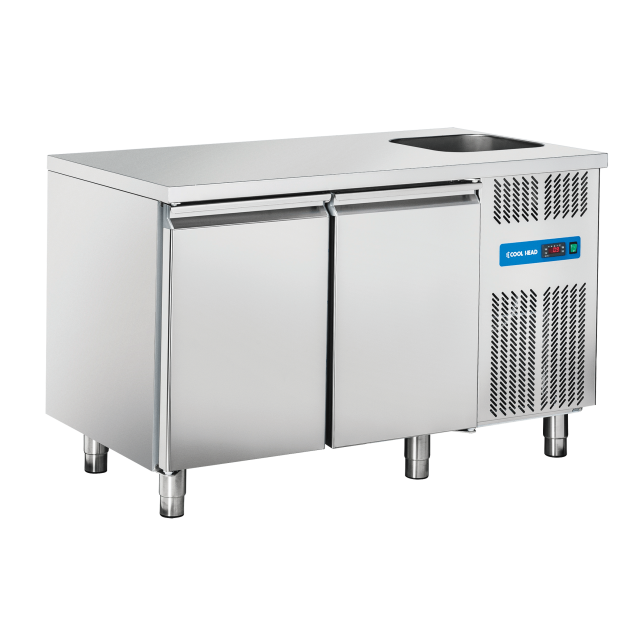 Vitrina frigorifica Cool Wise DC 368, capacitate 300 L, 1 zona de temperatura +1° ~ +10°C, negru