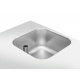 Masa rece cu chiuveta si rebord Cool Head RC 2200LV, capacitate 300 l, lungime 132 cm, temperatura 0°/ +8°C, inox