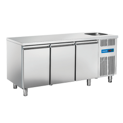 Vitrina frigorifica Cool Wise DC 368, capacitate 300 L, 1 zona de temperatura +1° ~ +10°C, negru