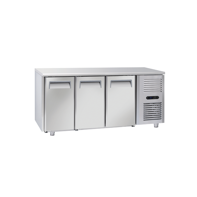 Masa rece Cool Head CN 3100, cu 3 usi, capacitate 310 l, lungime 181.5 cm, temperatura -18°/ -22°C, inox