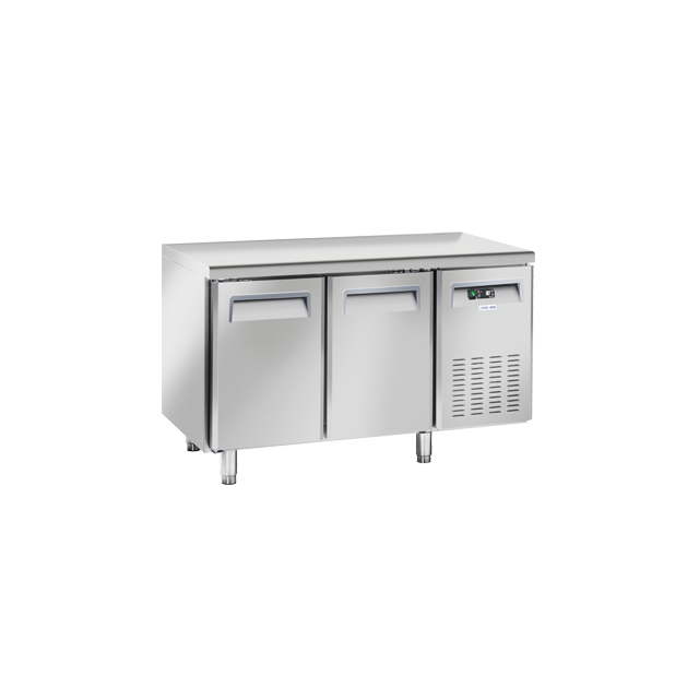 Masa rece Cool Head QR 2100, cu 2 usi, capacitate 260 l, lungime 135 cm, temperatura -2°/ +8°C, inox