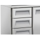 Vitrina frigorifica Cool Wise DC 368, capacitate 300 L, 1 zona de temperatura +1° ~ +10°C, negru