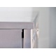 Masa rece cu usi din sticla Cool Head QRG 3100, 3 usi, capacitate 400 l, lungime 180 cm, temperatura +3°/ +10°C, inox