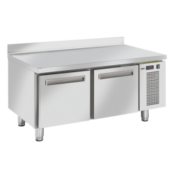 Masa rece cu rebord Cool Head UGN 220, 2 sertare culisante, capacitate 150 l, lungime 120 cm, temperatura -2°/ +7°C, inox