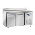 Masa rece cu rebord Cool Head PA 2200, cu 2 usi, capacitate 362 l, lungime 150 cm, temperatura +2°/ +8°C, inox