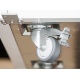 Masa rece cu rebord Cool Head QR 4200SG, cu 4 usi, capacitate 410 l, lungime 225.5 cm, temperatura -2°/ +8°C, inox