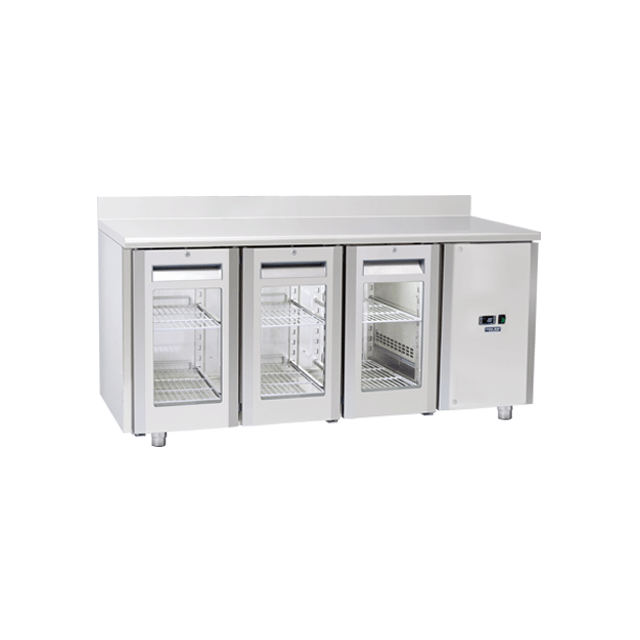Vitrina frigorifica Cool Wise DC 368, capacitate 300 L, 1 zona de temperatura +1° ~ +10°C, negru