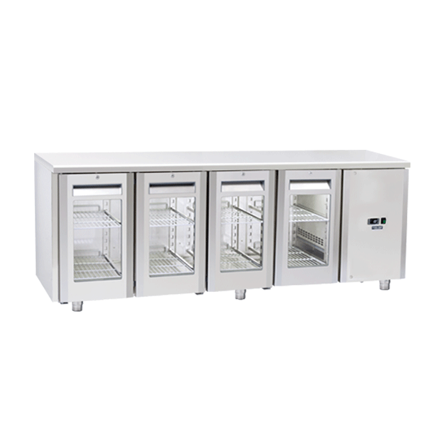 Vitrina frigorifica Cool Wise DC 368, capacitate 300 L, 1 zona de temperatura +1° ~ +10°C, negru
