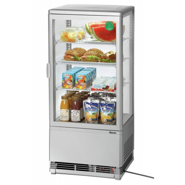 Mini vitrina frigorifica Bartscher 78 l argintie