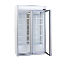 Vitrina frigorifica cu caseta luminoasa Cool Wise DC 1050C, capacitate 1050 L, 1 zona de temperatura -1° ~ +10°C, alb